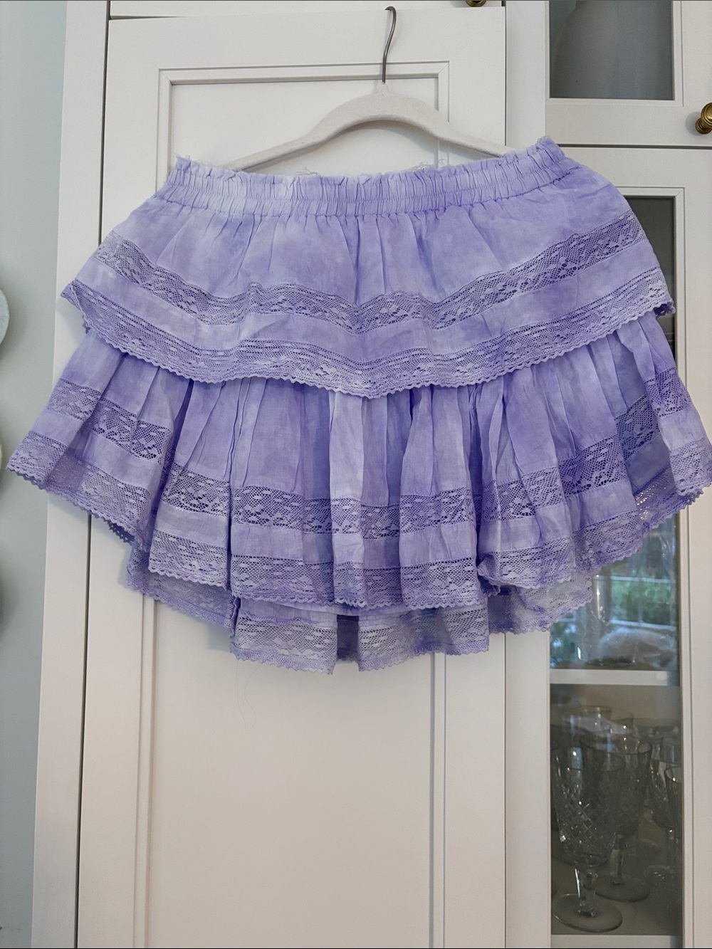 LoveShackFancy Lilac Ombré Ruffle Skirt - Picture 3 of 3